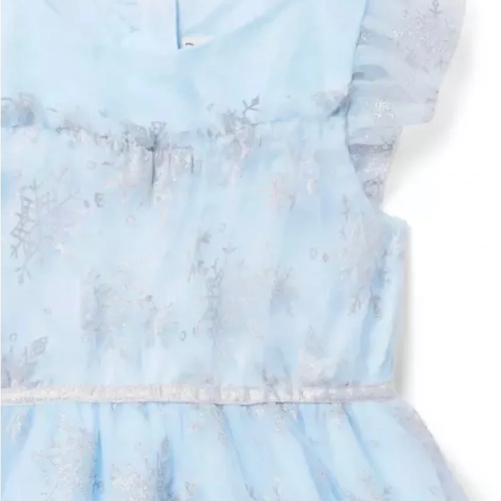 EUC Janie and Jack Disney Frozen Snowflake Dress - Picture 7 of 8